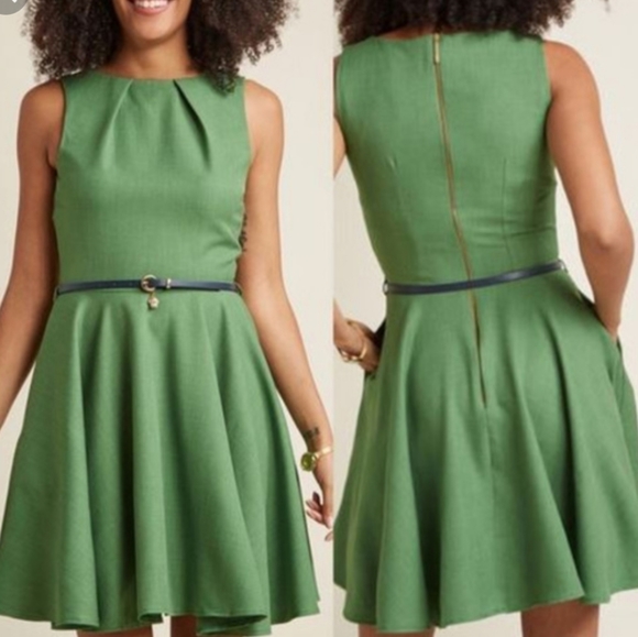 modcloth green dress